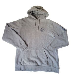 Brixton Supply Hoodie Gray XL Pullover Sweatshirt Graphic Logo MFG Co.